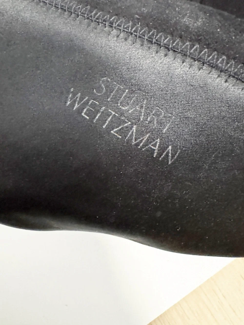 STUART WEITZMAN Highland suede over-the-knee boots Black Size 8.5